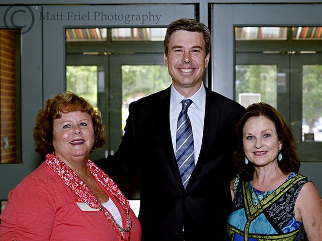 L to R: Connie Gibson (Dream Central) Chattanooga Mayor Andy Berke and Brenda Freeman Short (Dream Central) 